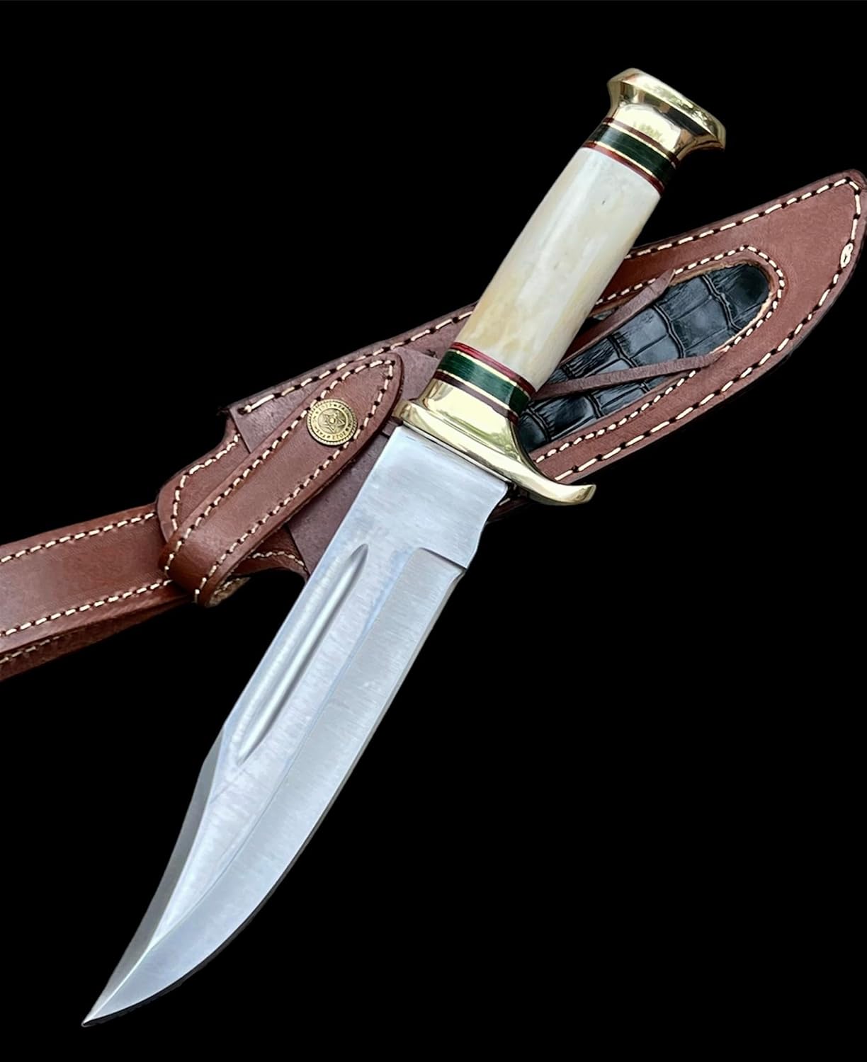 d2 steel hunting knife handmade full tang with bone handle mega blades d2 steel hunting knife handmade full tang with bone handle mega blades