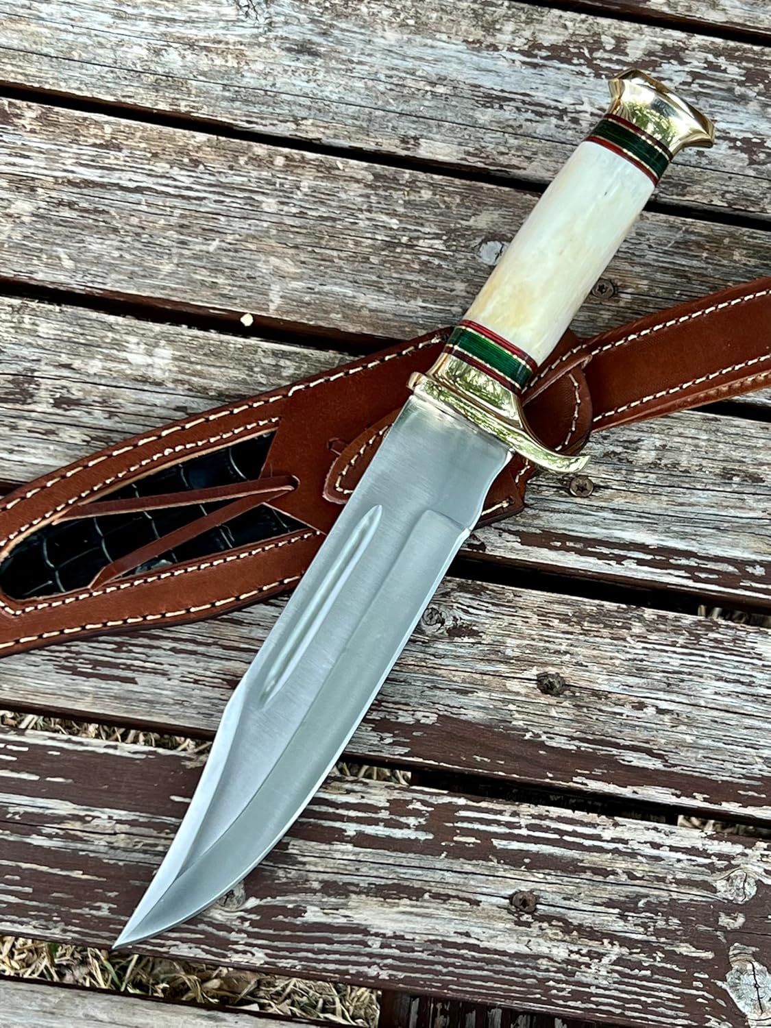 d2 steel hunting knife handmade full tang with bone handle mega blades d2 steel hunting knife handmade full tang with bone handle mega blades