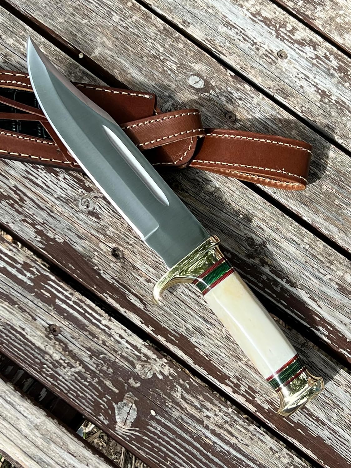 d2 steel hunting knife handmade full tang with bone handle mega blades d2 steel hunting knife handmade full tang with bone handle mega blades