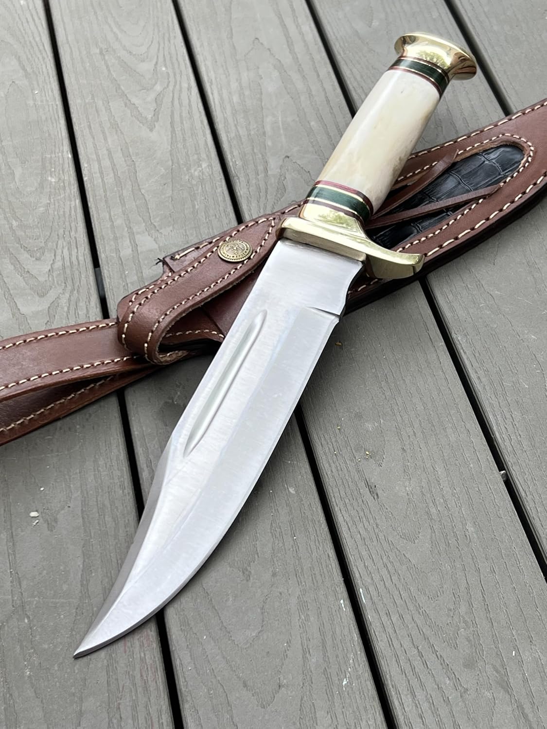 d2 steel hunting knife handmade full tang with bone handle mega blades d2 steel hunting knife handmade full tang with bone handle mega blades