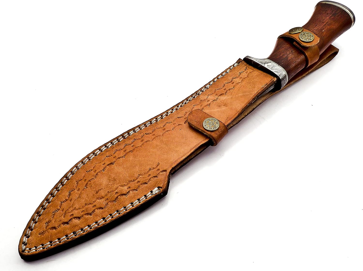 15 inch damascus bowie knife handmade with rosewood handle mega blades 15 inch damascus bowie knife handmade with rosewood handle mega blades