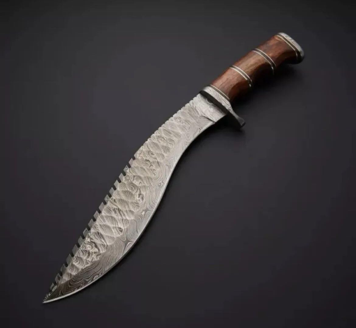 damascus bowie survival knife full tang kukri fixed blade mega blades damascus bowie survival knife full tang kukri fixed blade mega blades