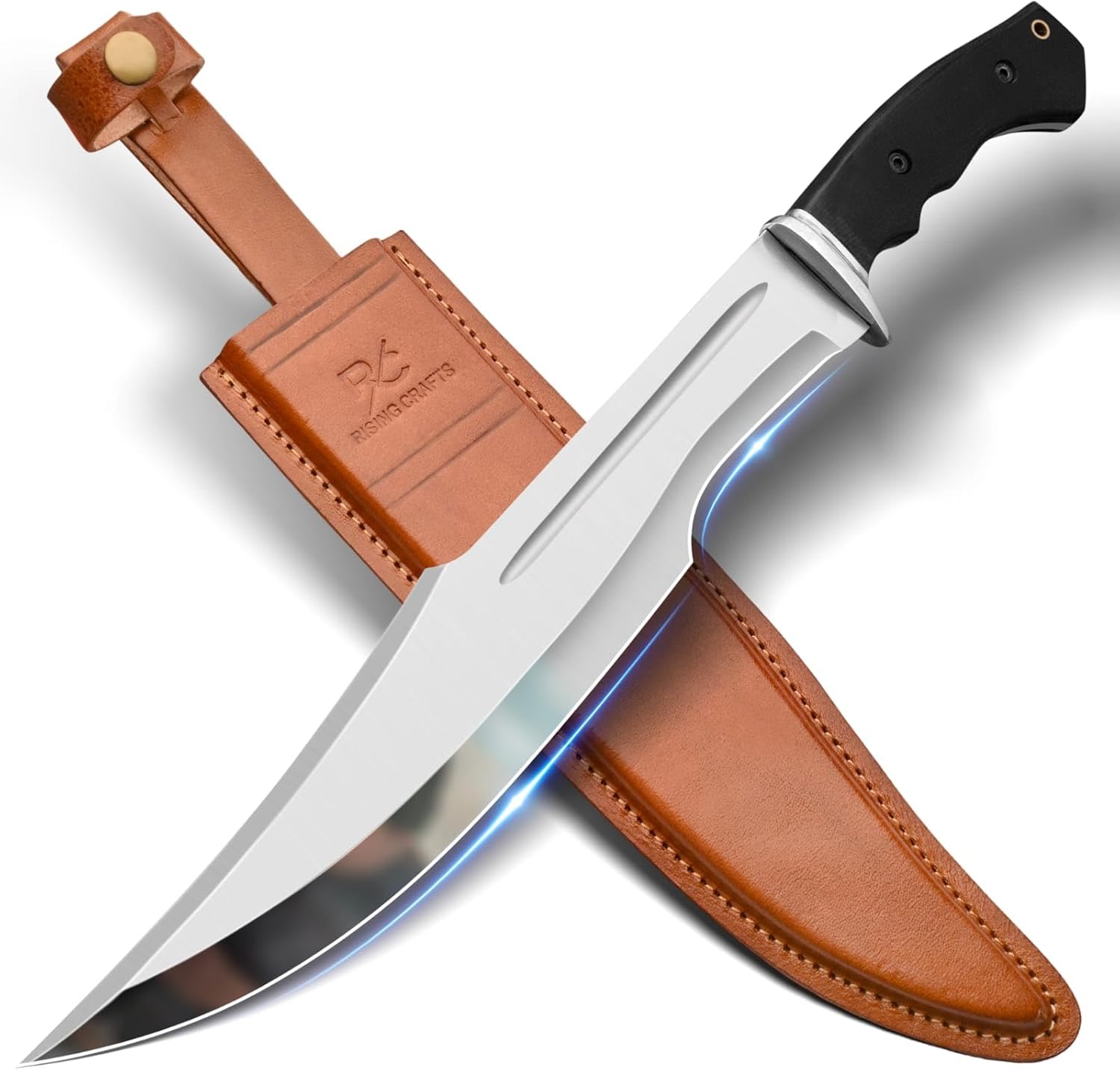 17" crocodile dundee bowie knife stainless steel with sheath mega blades 17" crocodile dundee bowie knife stainless steel with sheath mega blades