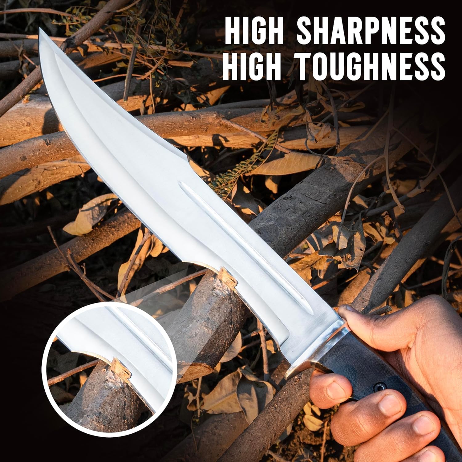 17" crocodile dundee bowie knife stainless steel with sheath mega blades 17" crocodile dundee bowie knife stainless steel with sheath mega blades