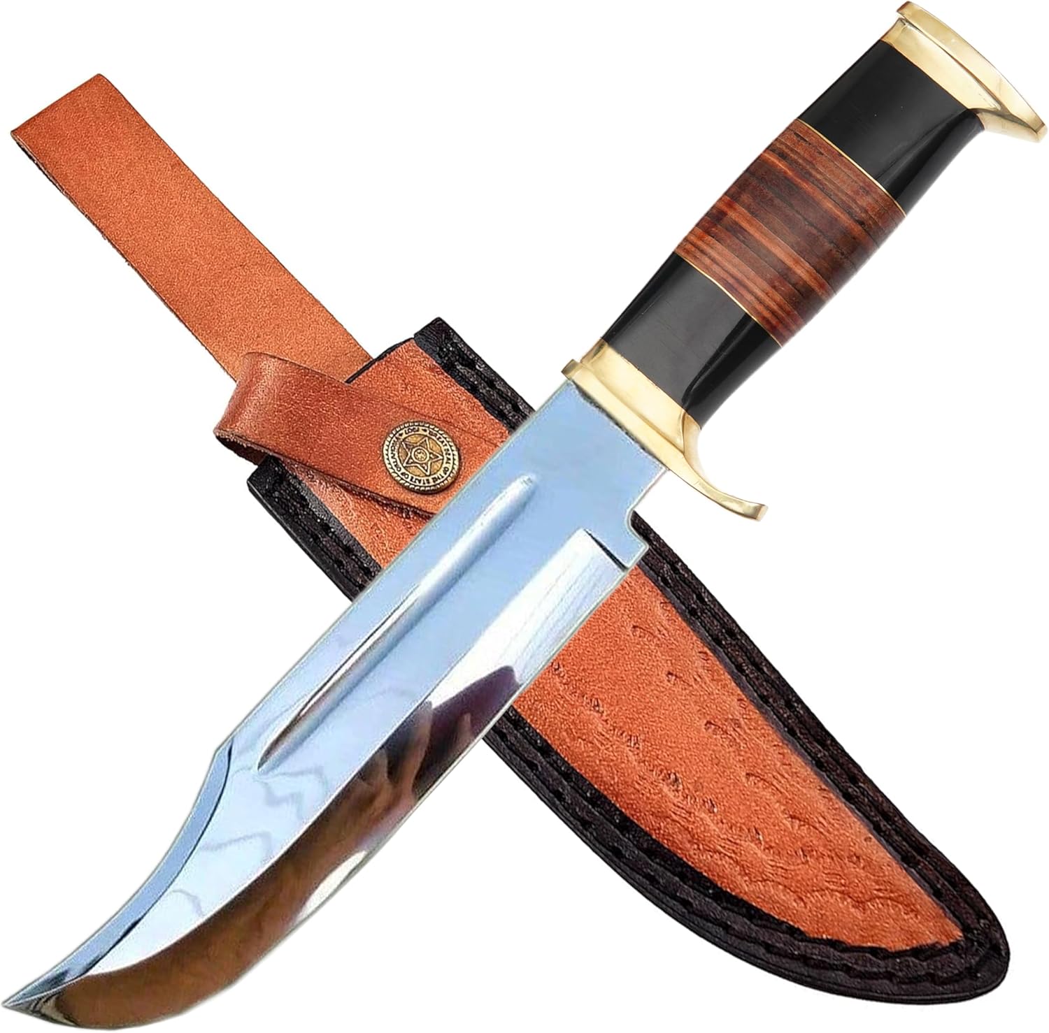 d2 10" crocodile dundee bowie knife with sheath for hunting mega blades d2 10" crocodile dundee bowie knife with sheath for hunting mega blades