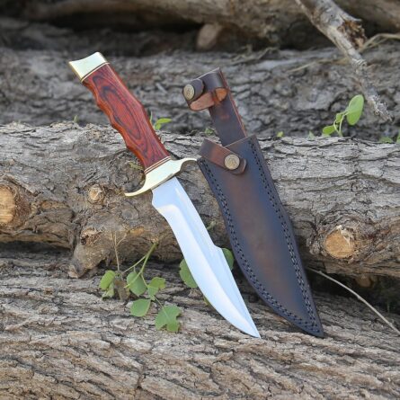 13 inch bowie knife stainless steel fixed blade with sheath mega blades