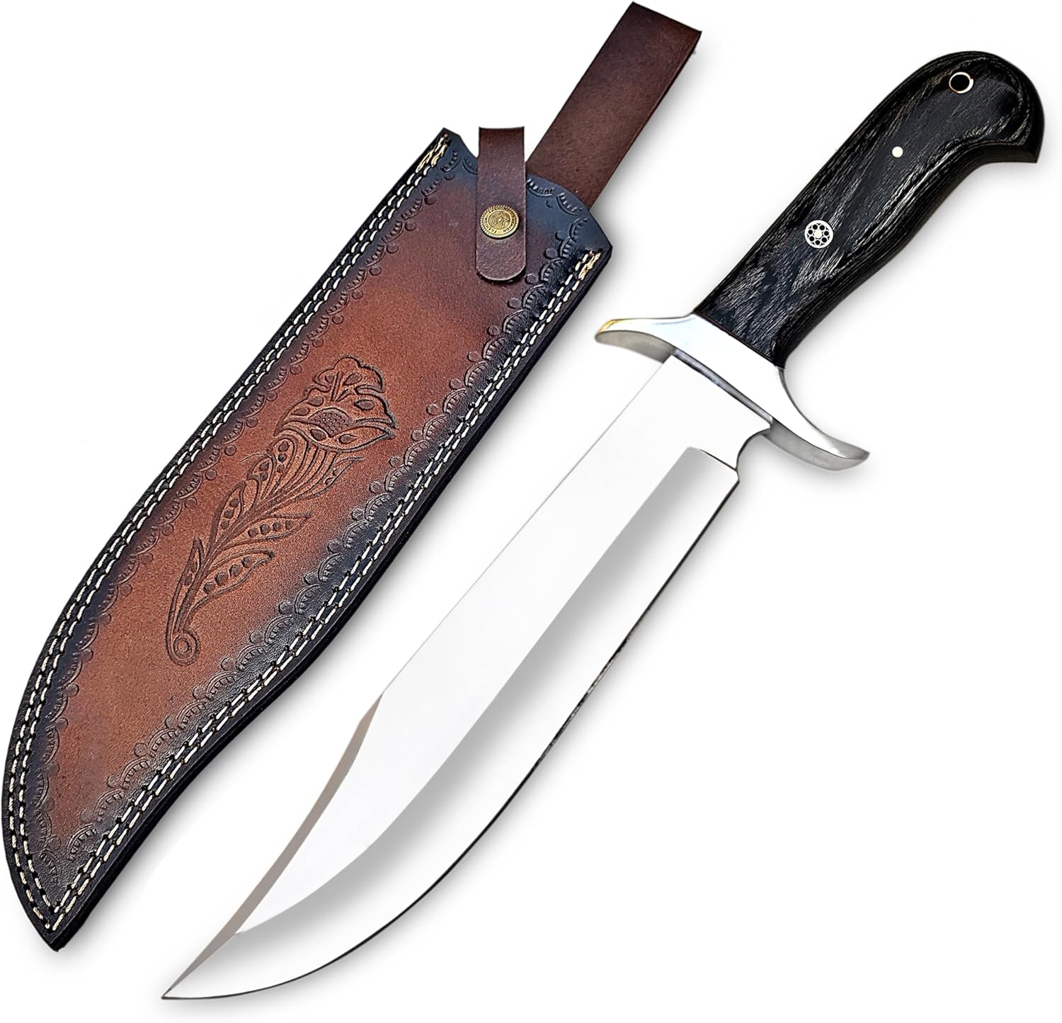d2 handmade bowie knife – 14 inch full tang hunting knife mega blades d2 handmade bowie knife – 14 inch full tang hunting knife mega blades
