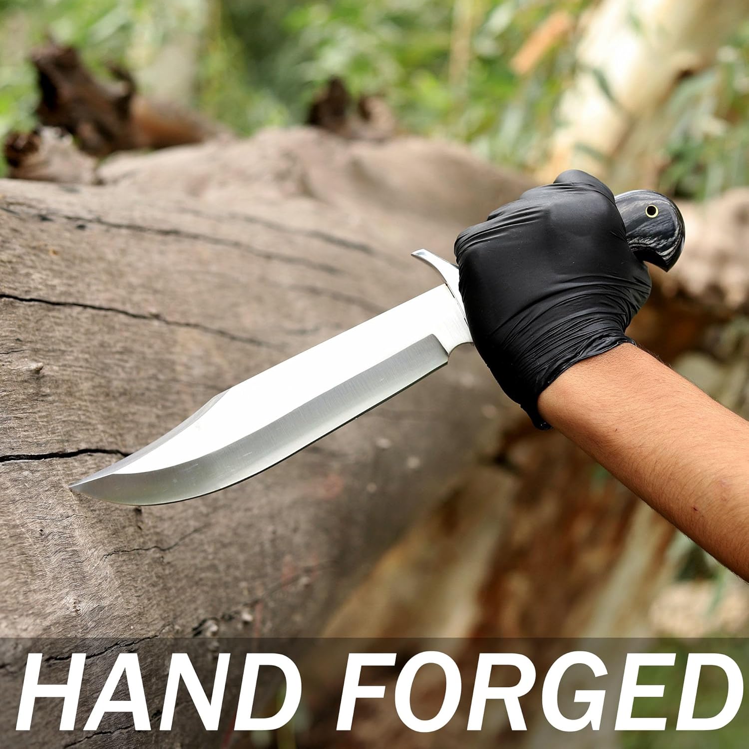 d2 handmade bowie knife – 14 inch full tang hunting knife mega blades d2 handmade bowie knife – 14 inch full tang hunting knife mega blades