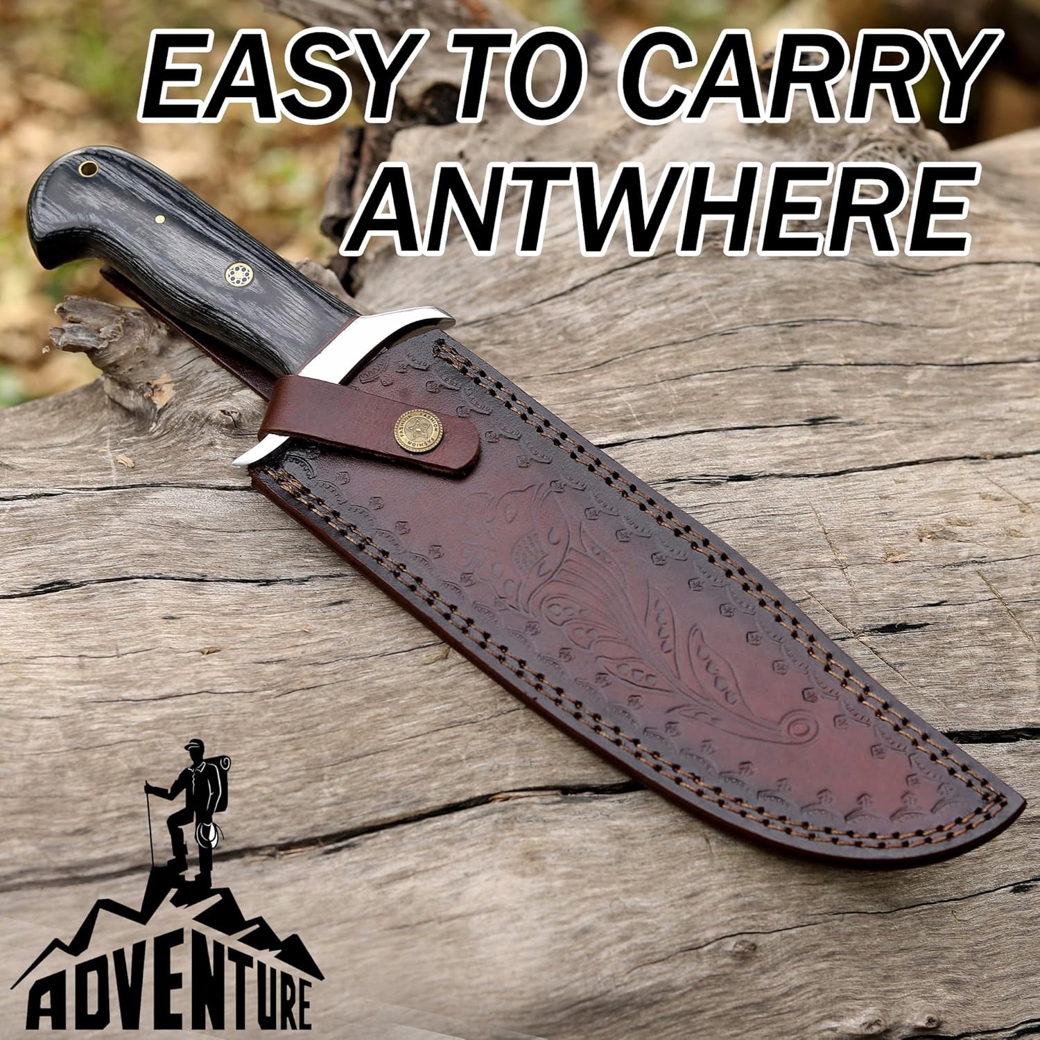 d2 handmade bowie knife – 14 inch full tang hunting knife mega blades d2 handmade bowie knife – 14 inch full tang hunting knife mega blades