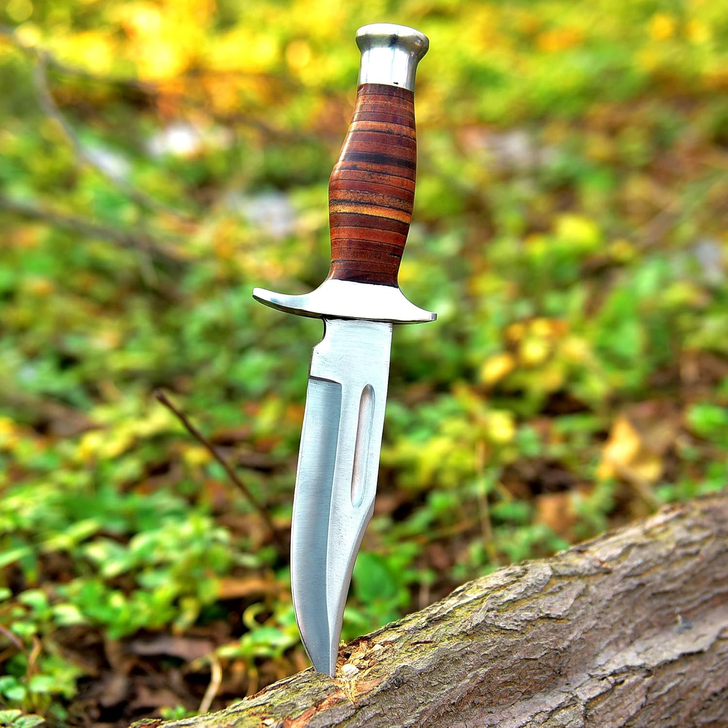 handmade 1095 steel bowie knife with camel bone handle & sheath mega blades handmade 1095 steel bowie knife with camel bone handle & sheath mega blades