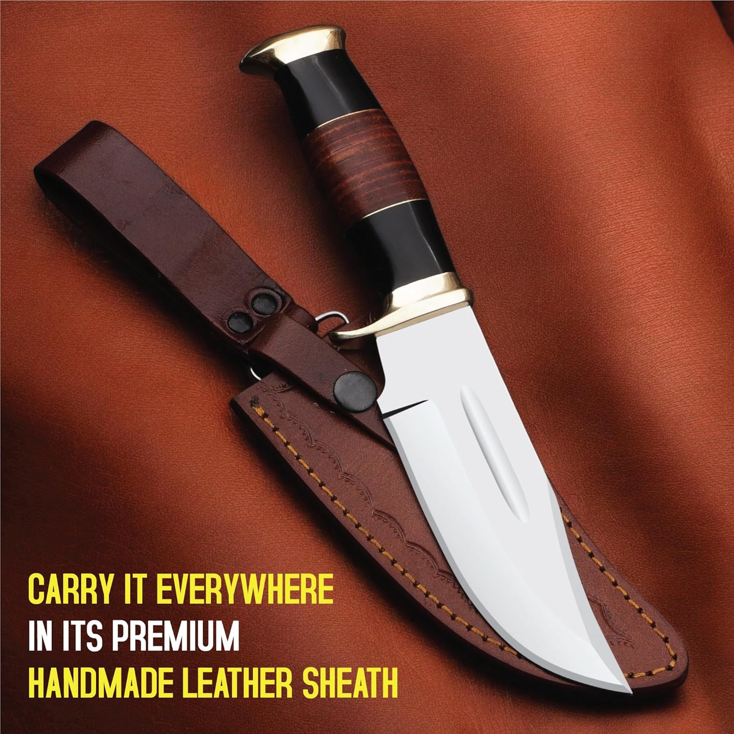 d2 10 inches crocodile dundee bowie knife with leather sheath mega blades d2 10 inches crocodile dundee bowie knife with leather sheath mega blades