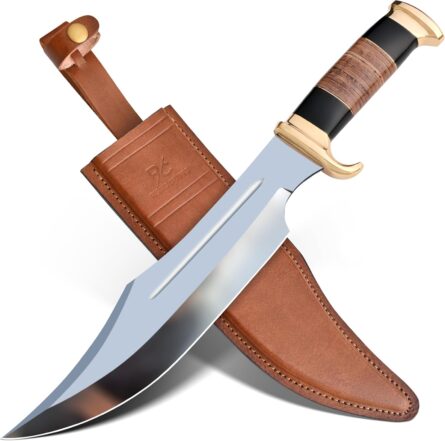 Home 17" crocodile dundee bowie knife with full tang for hunting mega blades