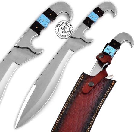 custom handmade stainless steel bowie hunting knife kkh 34 mega blades