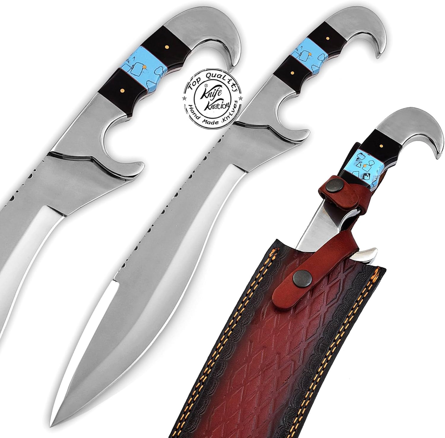 custom handmade stainless steel bowie hunting knife kkh 34 mega blades custom handmade stainless steel bowie hunting knife kkh 34 mega blades