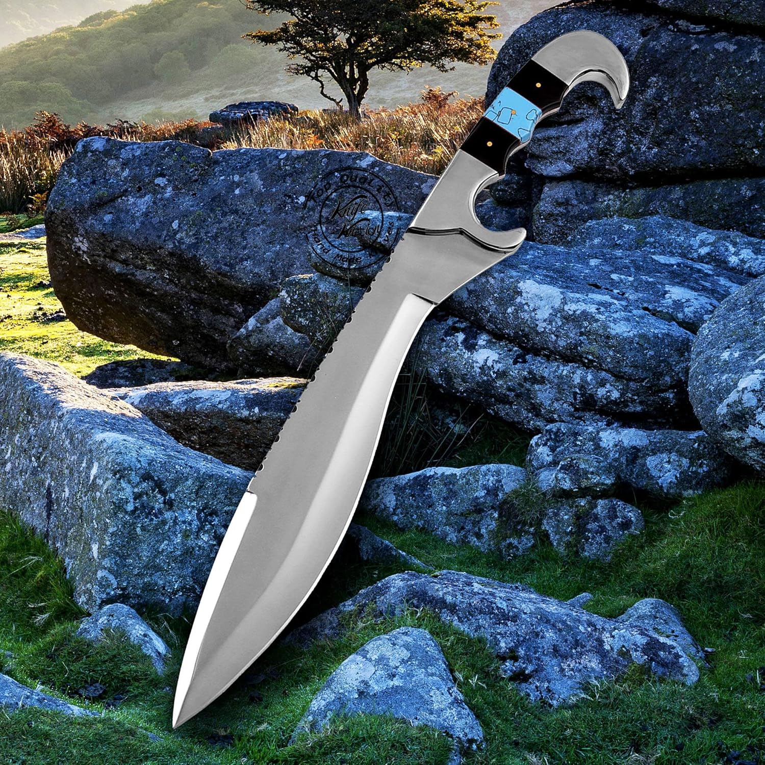 custom handmade stainless steel bowie hunting knife kkh 34 mega blades custom handmade stainless steel bowie hunting knife kkh 34 mega blades