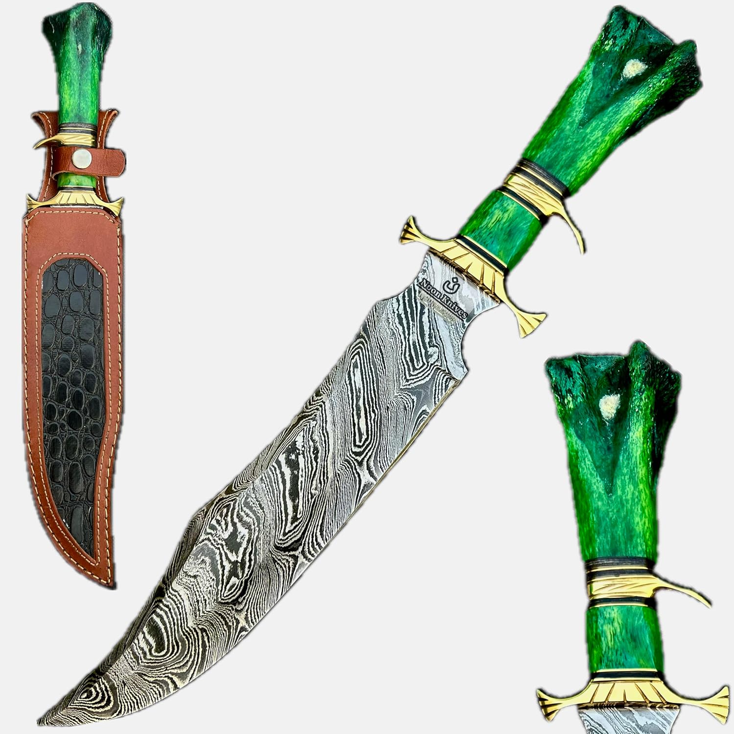 hand made damascus steel bowie knife with camel bone handle mega blades hand made damascus steel bowie knife with camel bone handle mega blades