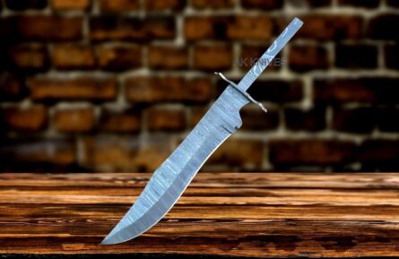 hand forged damascus knife blank for diy knife making mega blades