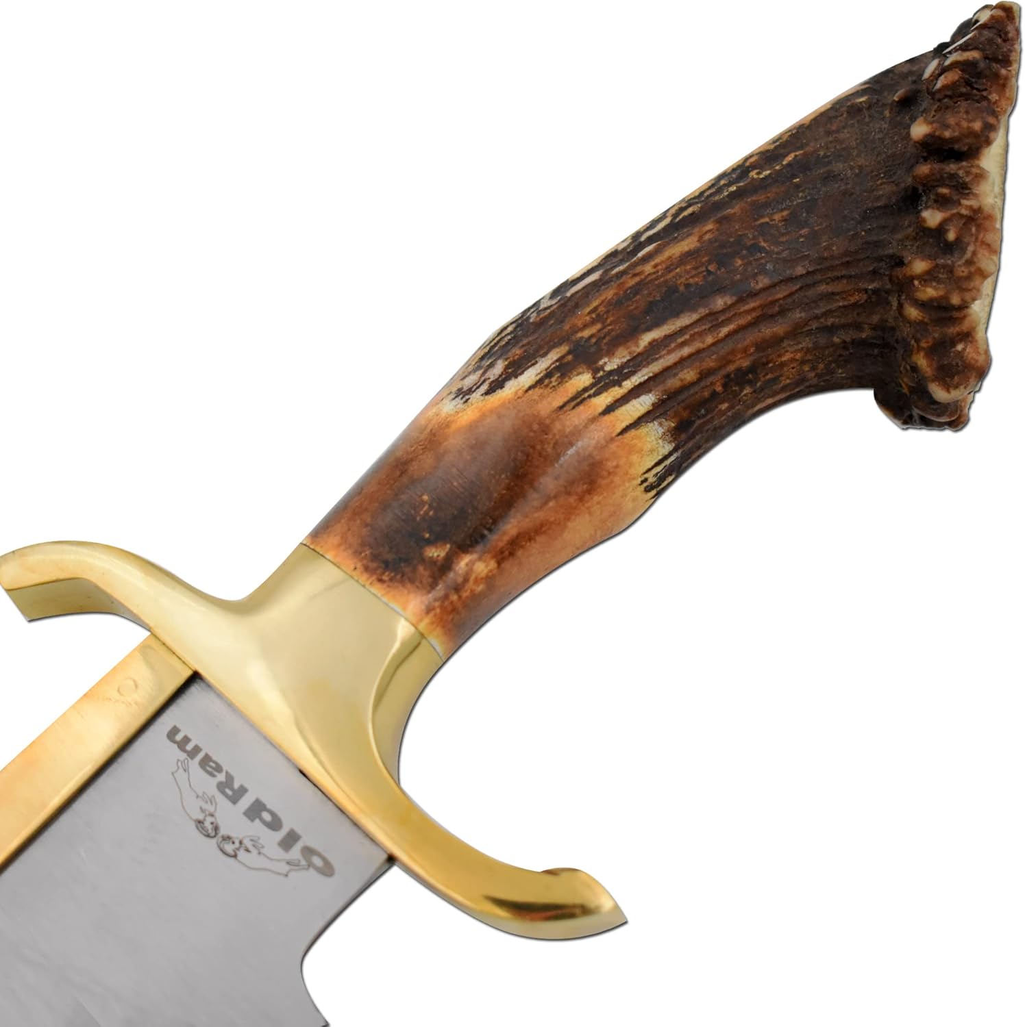 custom handmade montana stag hunting knife with sheath mega blades custom handmade montana stag hunting knife with sheath mega blades