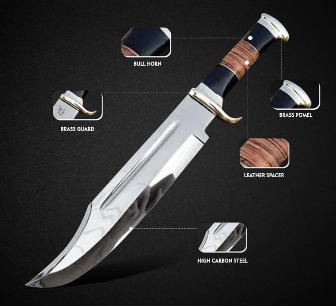 d2 bowie knife 18 inch large crocodile dundee with sheath mega blades d2 bowie knife 18 inch large crocodile dundee with sheath mega blades