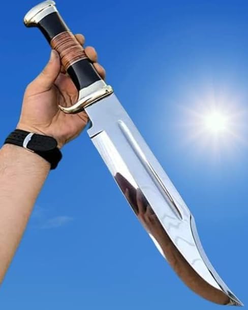 d2 bowie knife 18 inch large crocodile dundee with sheath mega blades d2 bowie knife 18 inch large crocodile dundee with sheath mega blades