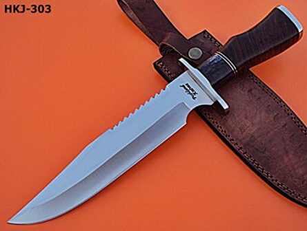 hk 149 hunting bowie knife full tang d2 steel fixed blade mega blades