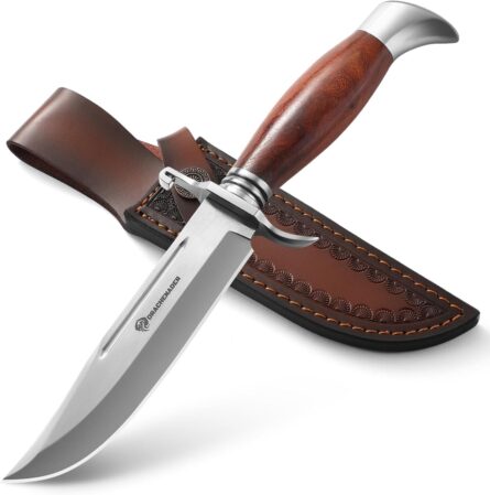 10.5 inch bowie knife hunting knife with sheath and gift box mega blades