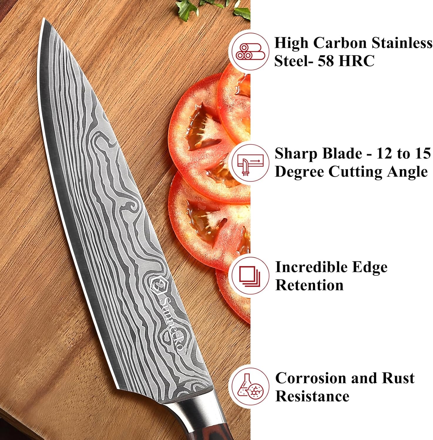 8 inch chef knife high carbon stainless steel kitchen knife mega blades 8 inch chef knife high carbon stainless steel kitchen knife mega blades