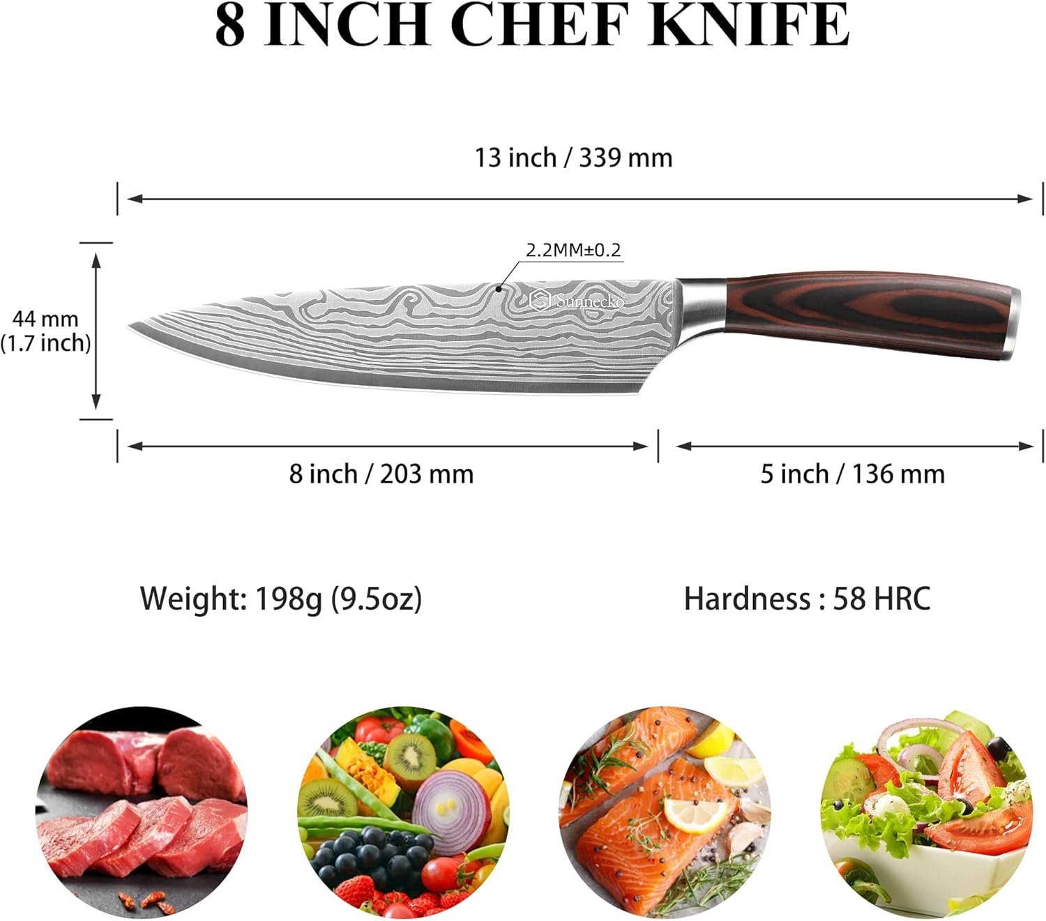 8 inch chef knife high carbon stainless steel kitchen knife mega blades 8 inch chef knife high carbon stainless steel kitchen knife mega blades