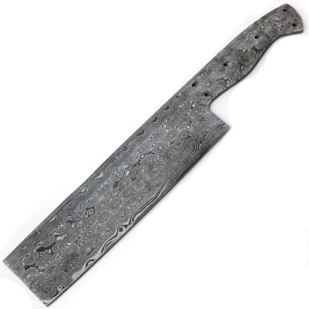 damascus knife – handmade nakiri blade blank for chefs mega blades