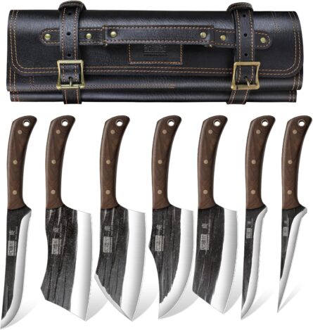 hoshanho butcher knife set hand forged chef knives mega blades