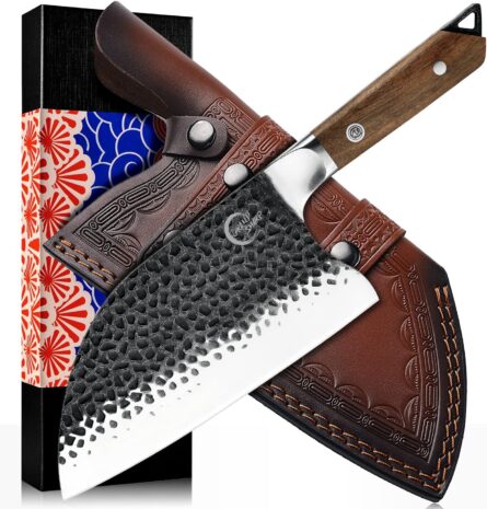 handmade butcher knife for meat cutting & vegetable chopping mega blades