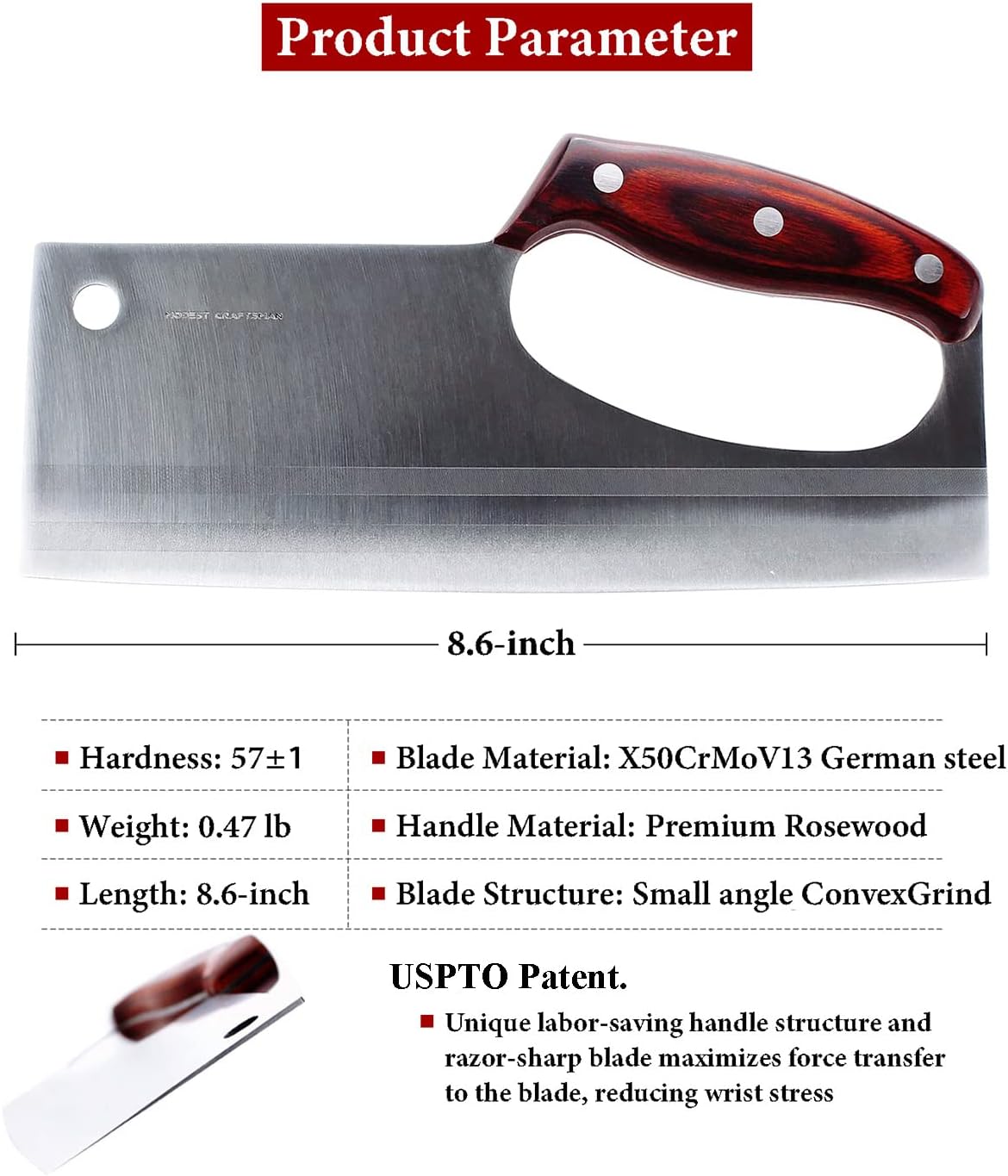 meat cleaver knife japanese chef knife for meat & vegetable mega blades meat cleaver knife japanese chef knife for meat & vegetable mega blades