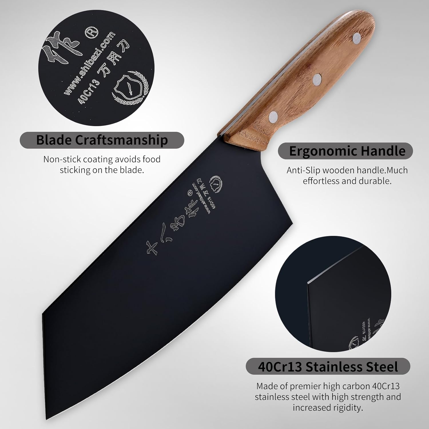 shi ba zi zuo meat cleaver knife high carbon stainless steel mega blades shi ba zi zuo meat cleaver knife high carbon stainless steel mega blades