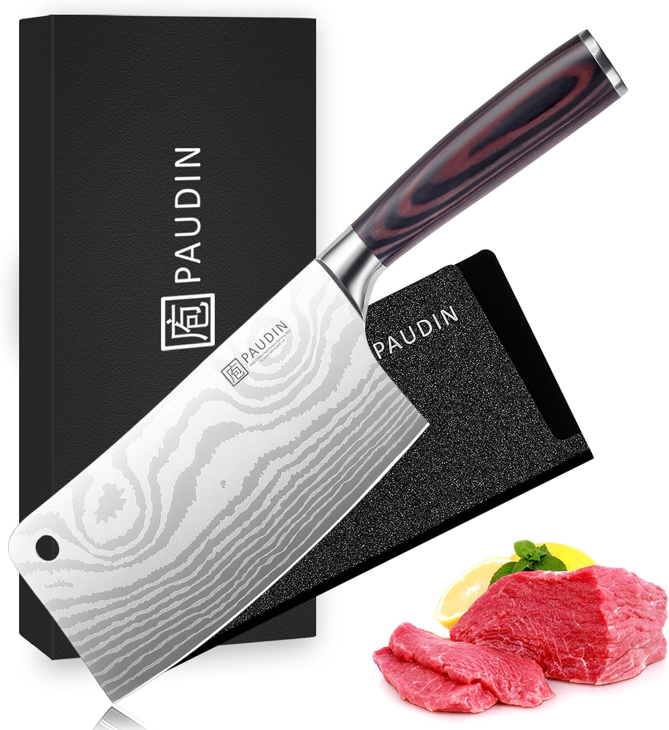 paudin meat cleaver knife 7 inch high carbon stainless steel mega blades paudin meat cleaver knife 7 inch high carbon stainless steel mega blades