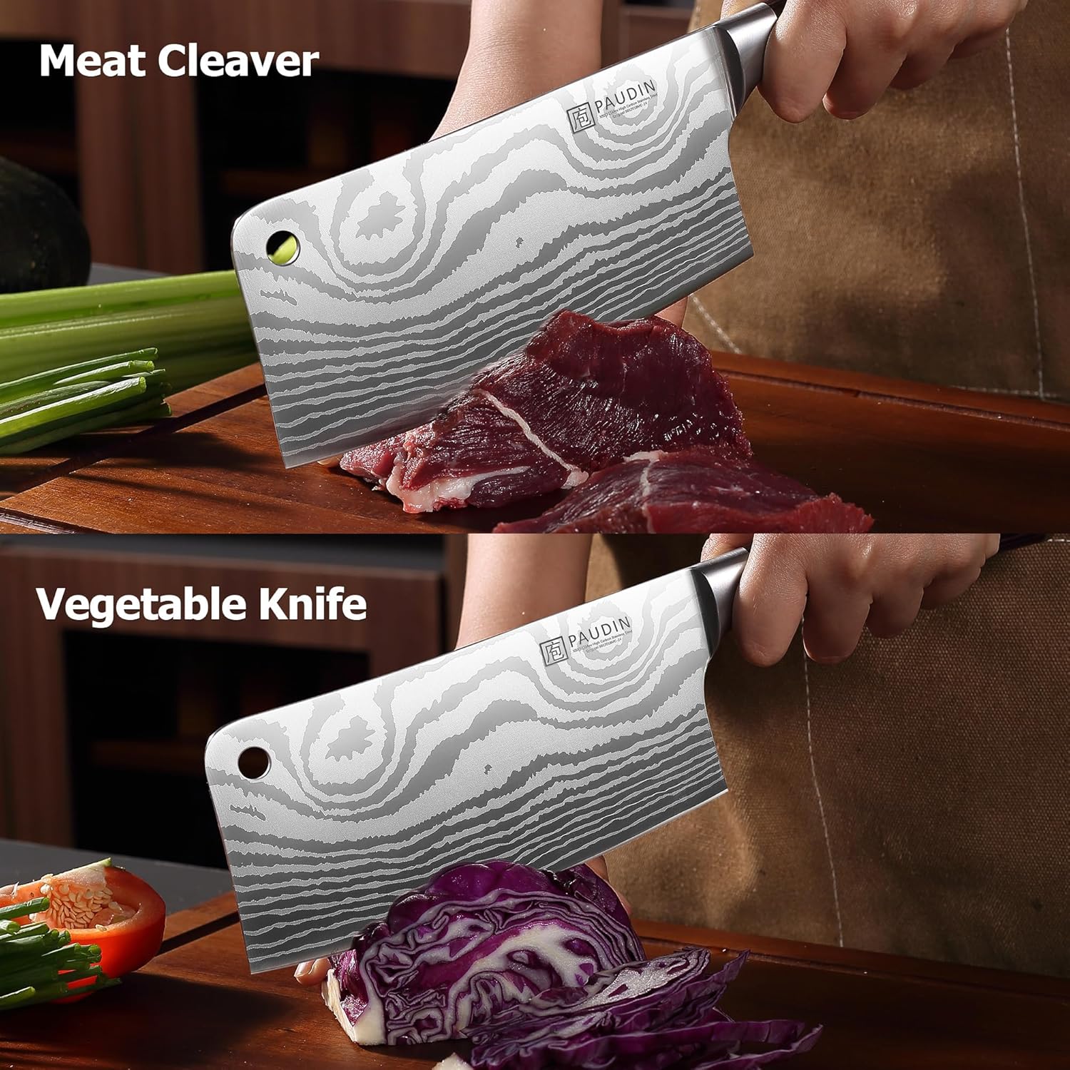 paudin meat cleaver knife 7 inch high carbon stainless steel mega blades paudin meat cleaver knife 7 inch high carbon stainless steel mega blades