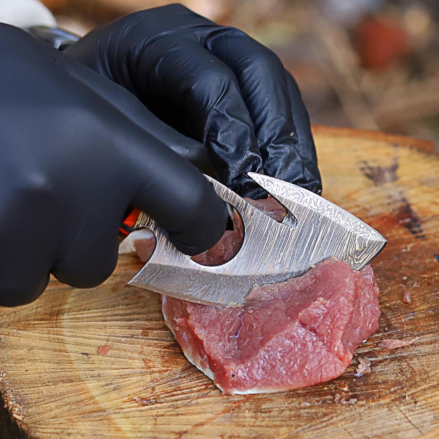 ryoba damascus skinning knife with gut hook fixed blade mega blades ryoba damascus skinning knife with gut hook fixed blade mega blades