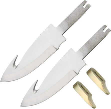 420 stainless steel guthook knife pair – 3.5 inch blades mega blades