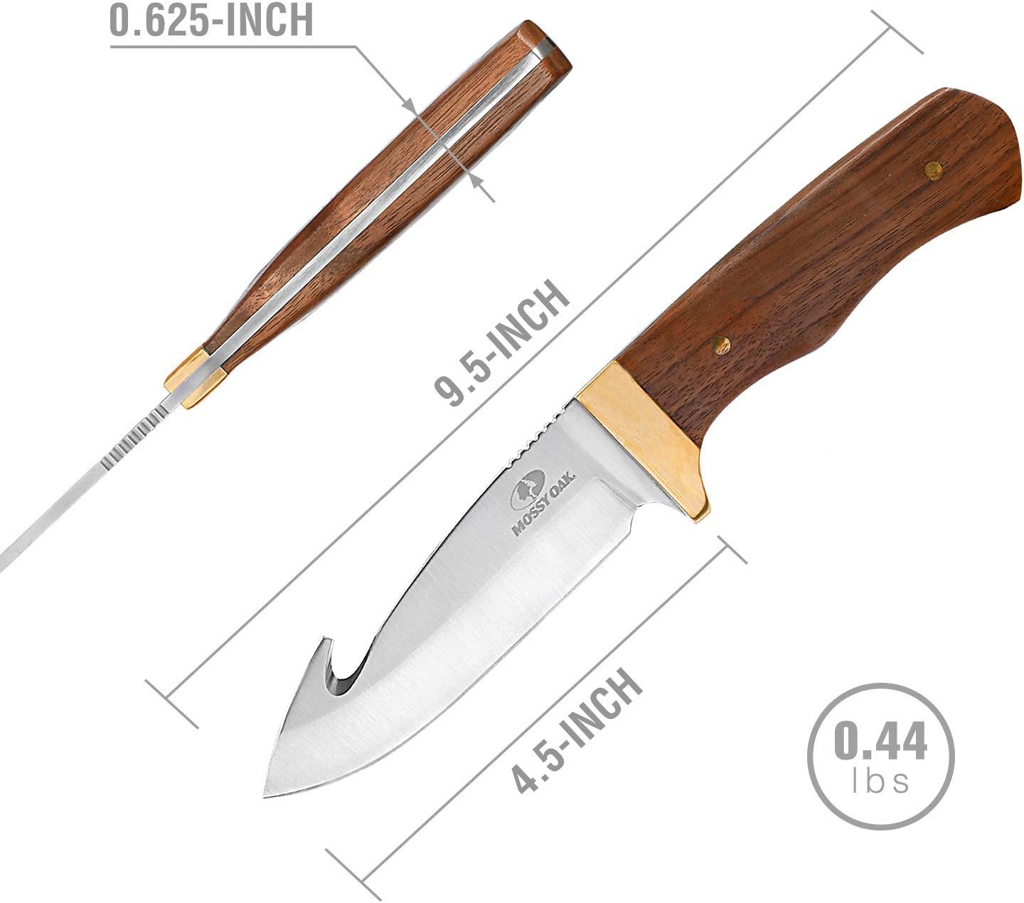 mossy oak gut hook hunting knife with wooden handle mega blades mossy oak gut hook hunting knife with wooden handle mega blades